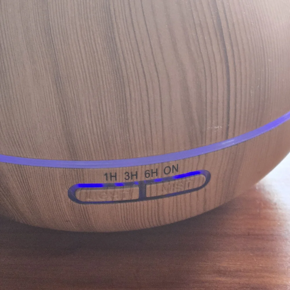 400ml Diffuser Ultrasonic Diffuser Cool Mist Humidifier with 4 Timers 7 Colors